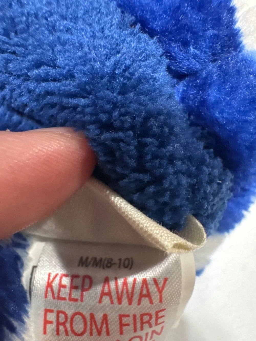 Hatley Kids Unisex Blue Puppy Print Fleece Slippers Size 8 - 10 Medium